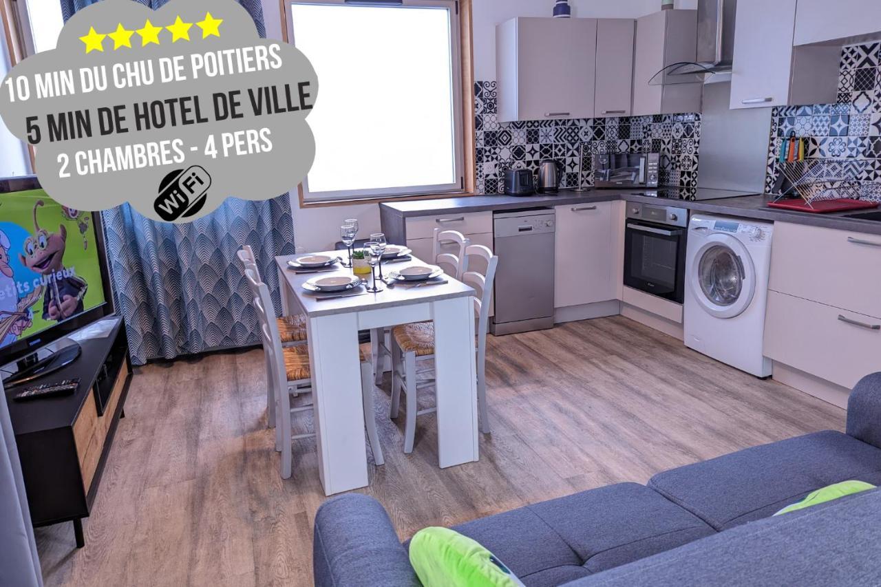 Beau-Jean, Un Cocon Sympa 5 Min A Pied Du Centre-Ville, Parking Prive, A 10 Min Du Chu Poitiers Luaran gambar